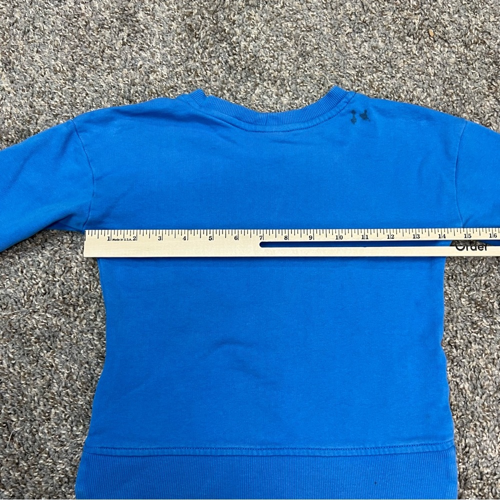 Hanna Andersson sweatshirt girls 5 blue crewneck shooting star rainbow - Picture 8 of 10